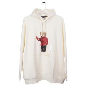 NWOT Polo Ralph Lauren Hoodie 3XB Lunar New Year Polo Bear Ivory Pockets